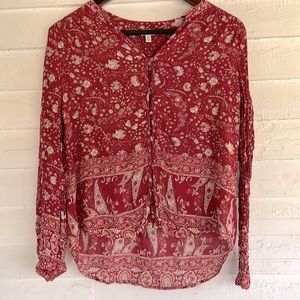 Lucky Brand Paisley Top